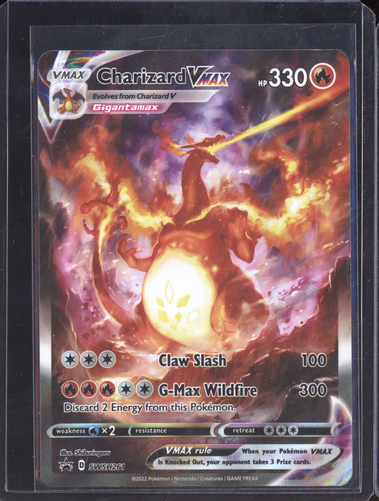 2022 Pokémon TCG Sword & Shield Promo #SWSH261 Charizard VMAX — front