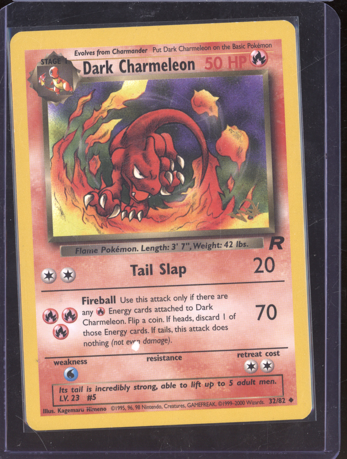 2000 Team Rocket #32 Dark Charmeleon — front