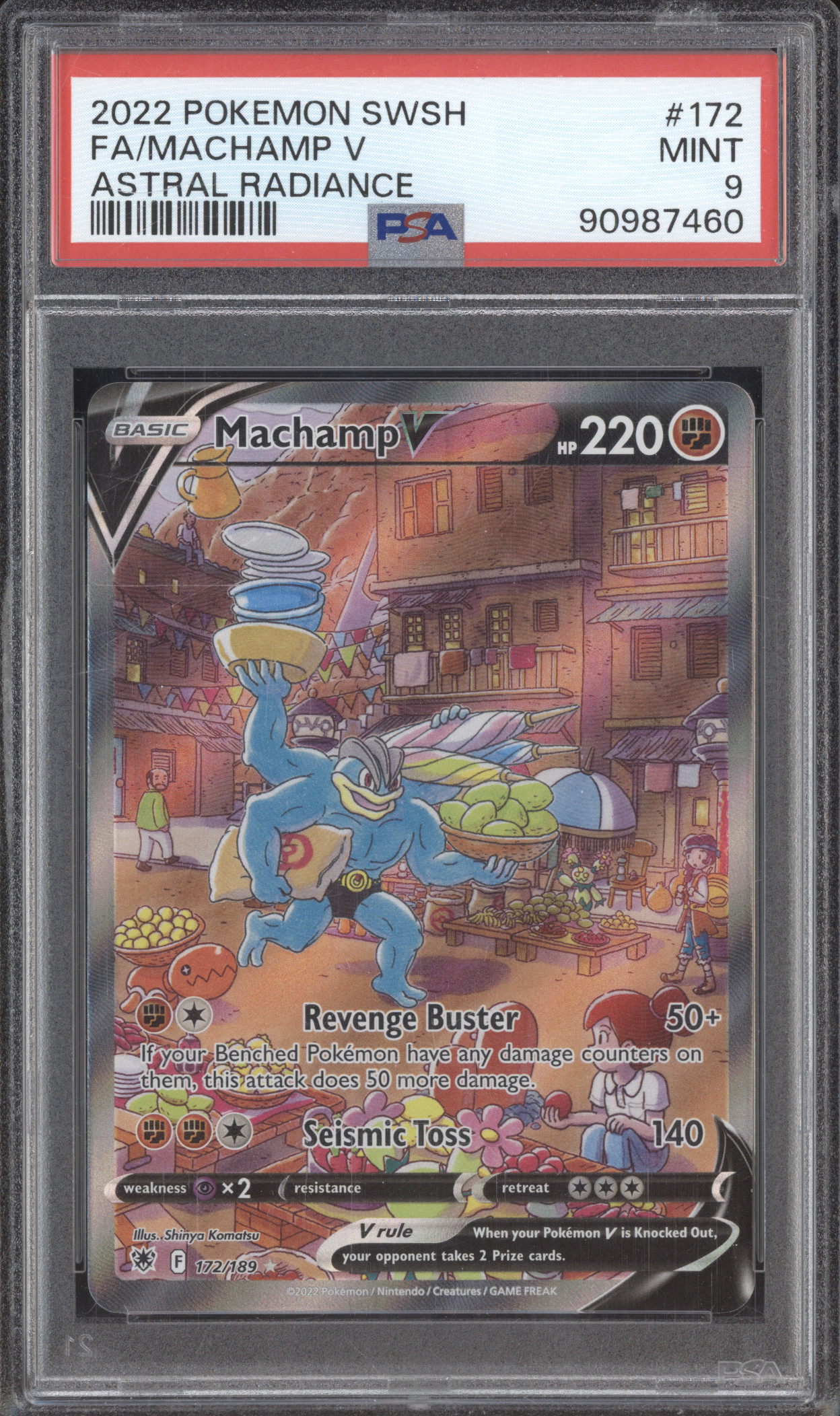 2022 Pokemon Sword & Shield Astral Radiance #172 Machamp V — front