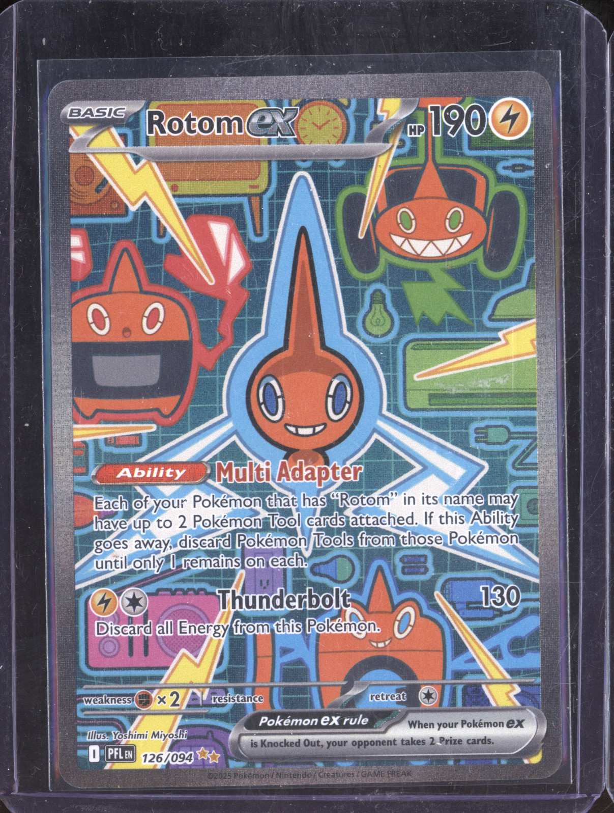 2025 Pokemon ME02: Phantasmal Flames #126/094 Rotom ex — front
