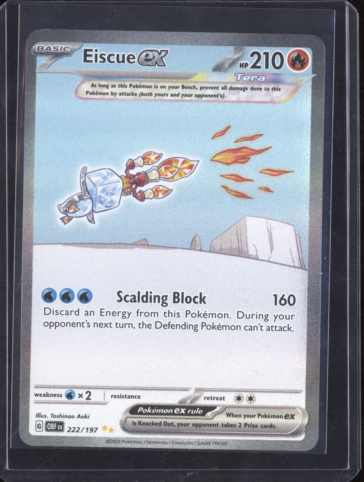 2023 Pokémon #222 Eiscue ex — front