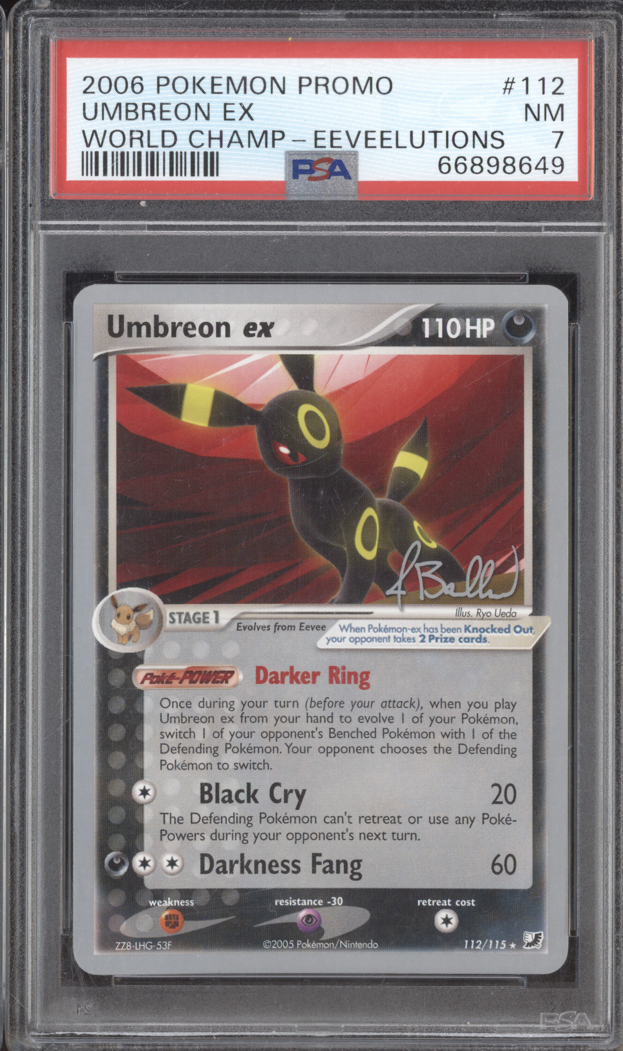 2006 Pokemon Promo #112 Umbreon ex — front
