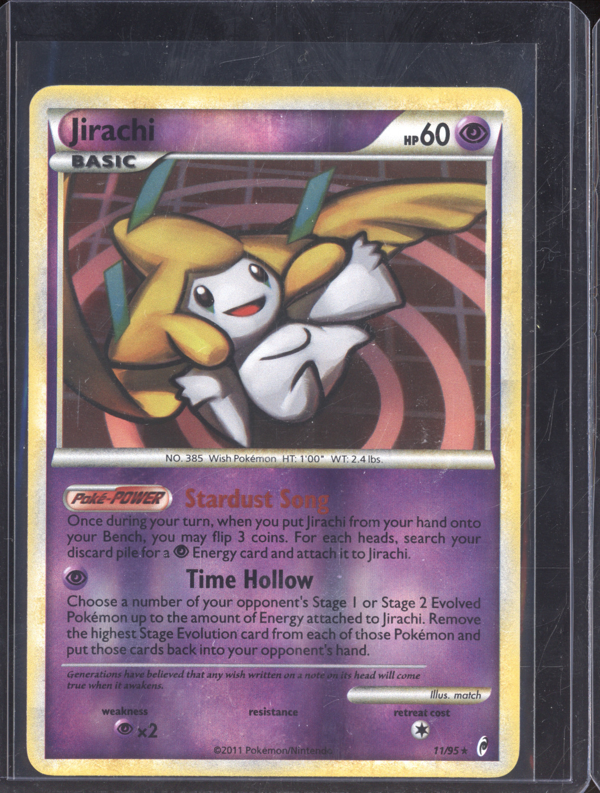 2011 Pokemon Call of Legends #11 Jirachi — front