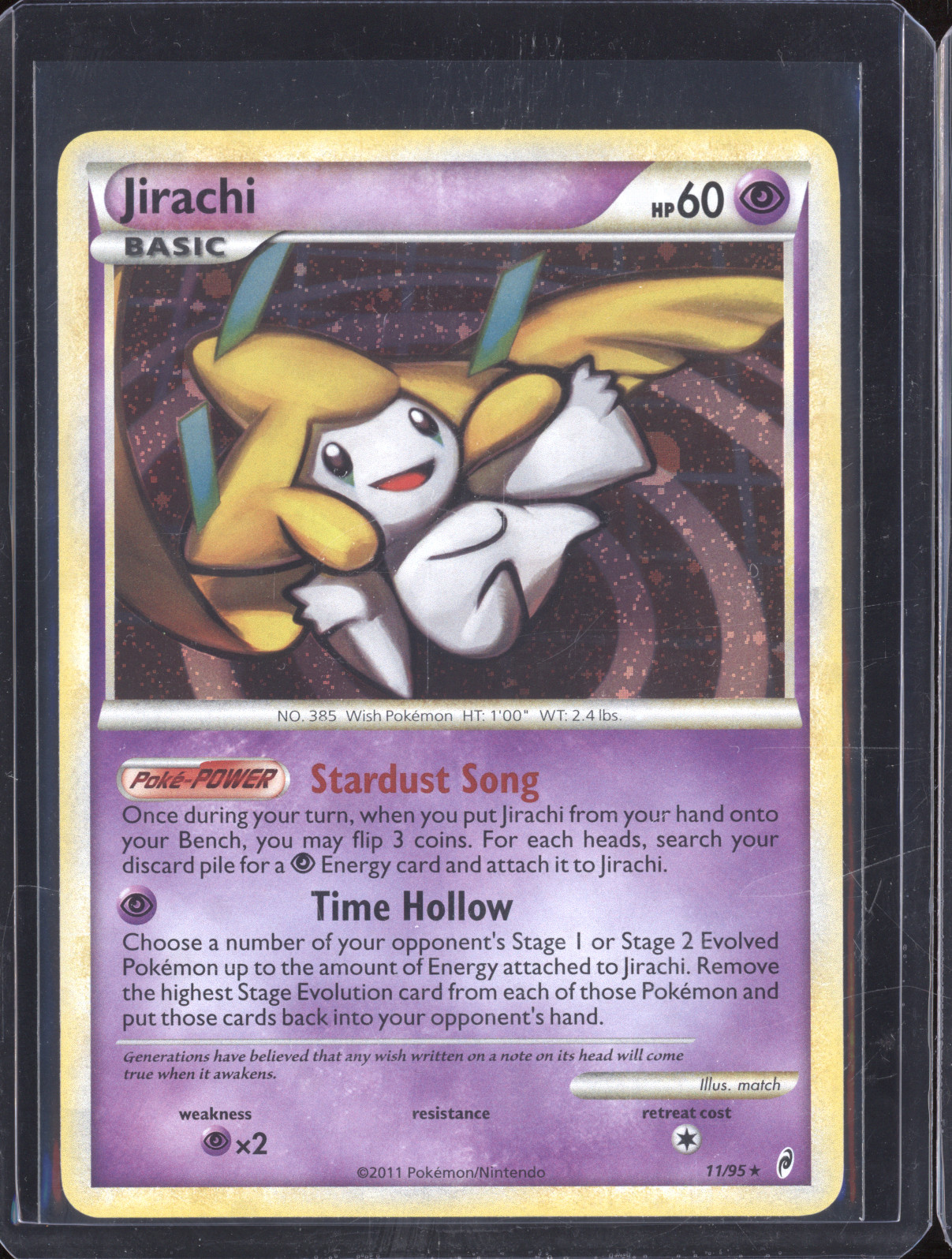 2011 Pokémon Call of Legends #11 Jirachi — front