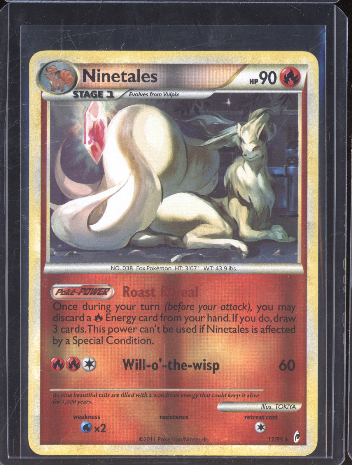 2011 Pokémon Call of Legends #17 Ninetales — front