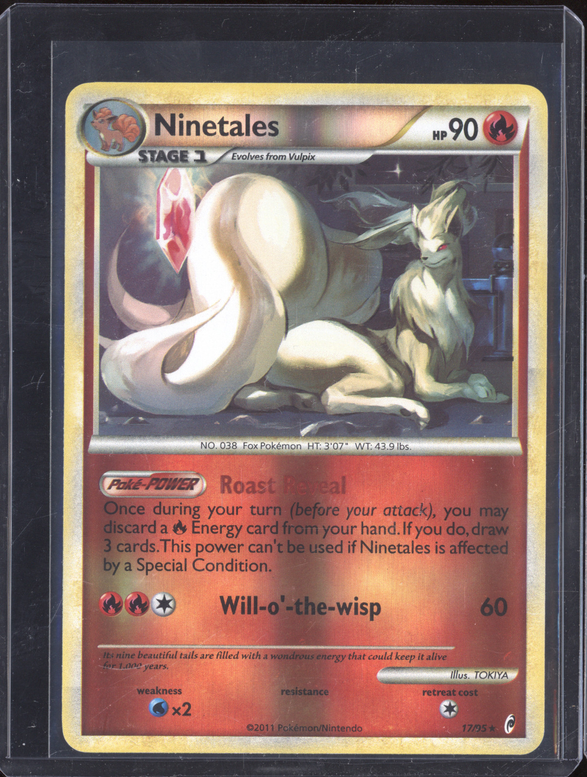 2011 Pokémon Call of Legends #17 Ninetales — front