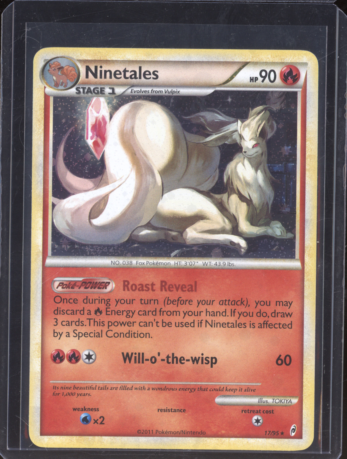 2011 Pokemon Call of Legends #17 Ninetales — front