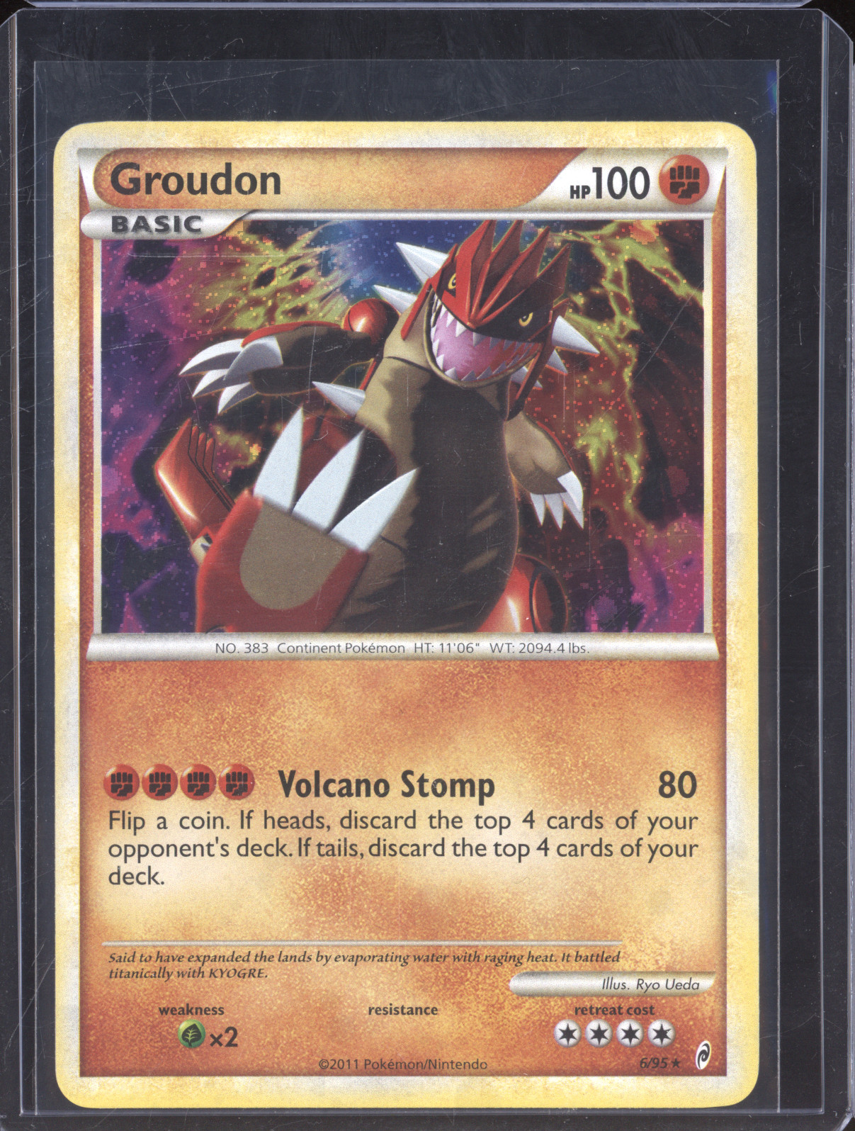 2011 Pokemon Call of Legends #6 Groudon — front