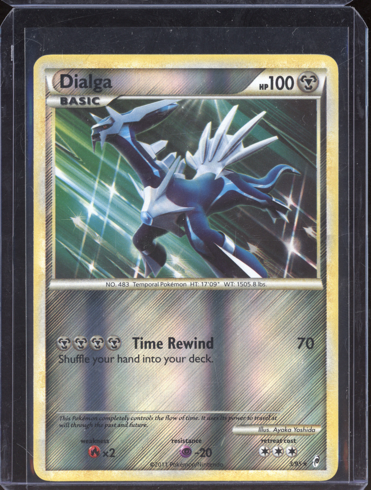 2011 Pokemon Call of Legends #3 Dialga — front
