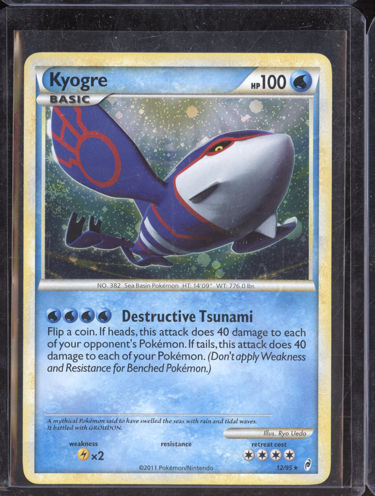 2011 Pokemon Call of Legends #12 Kyogre — front