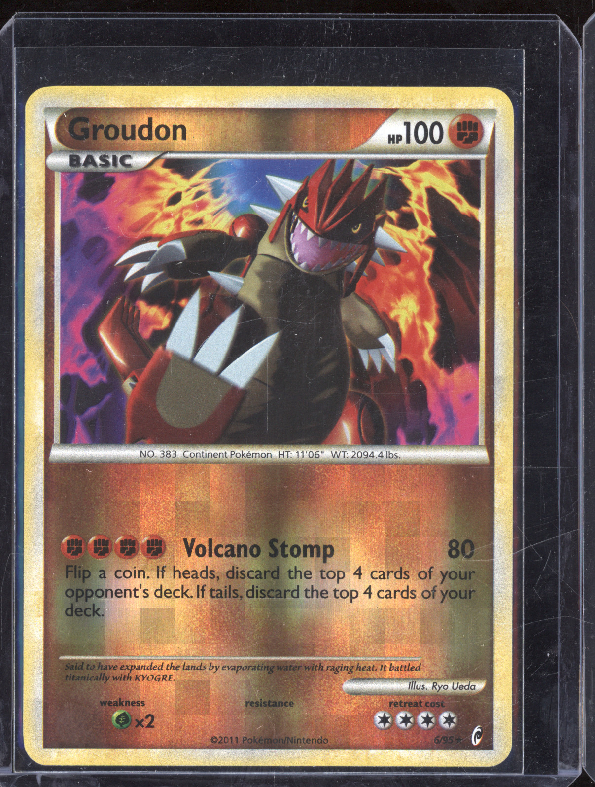 2011 Pokémon Call of Legends #6 Groudon — front