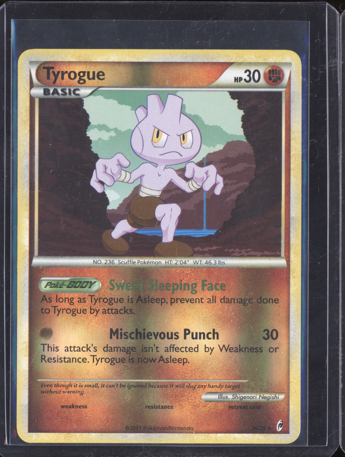 2011 Pokémon Call of Legends #36 Tyrogue — front