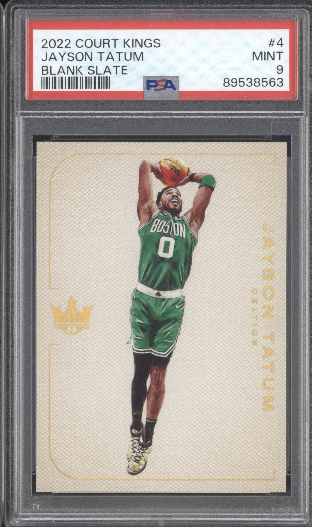 2022 Panini Court Kings #4 Jayson Tatum Blank Slate — front
