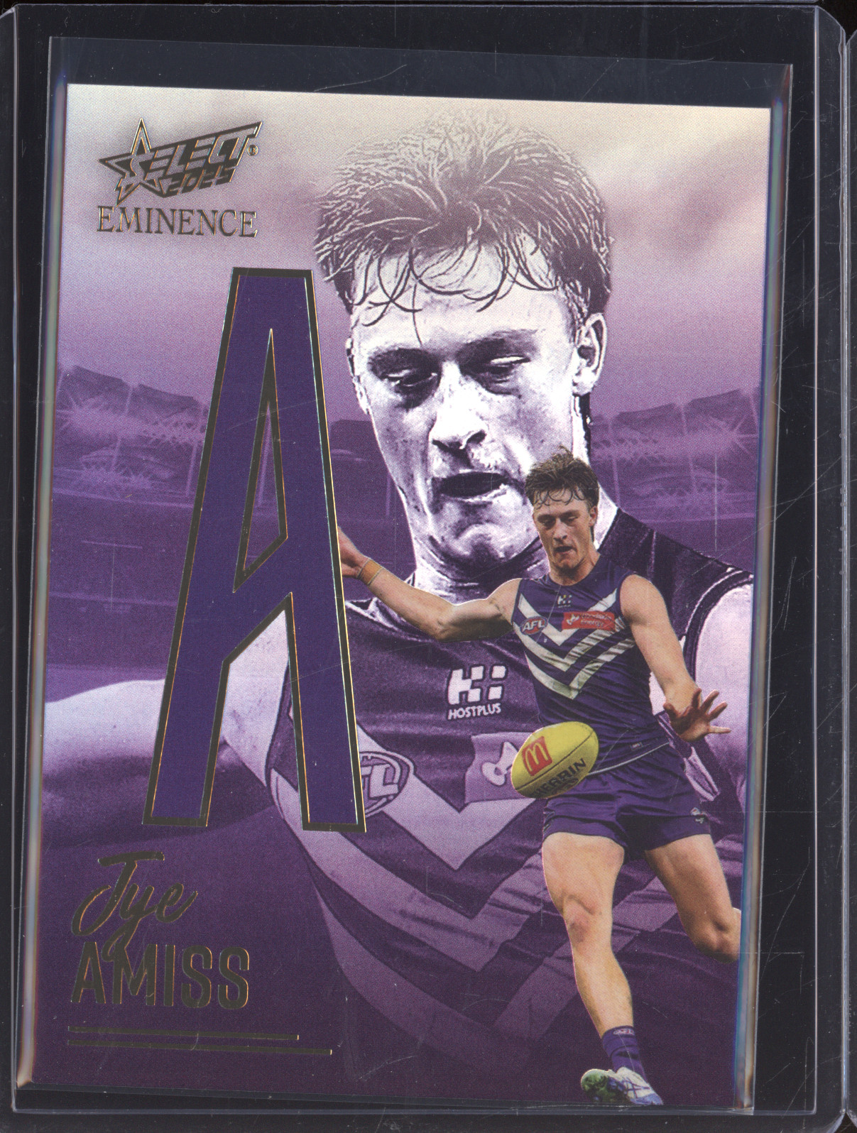 2025 Select Eminence Nameplate Gold Jye Amiss — front