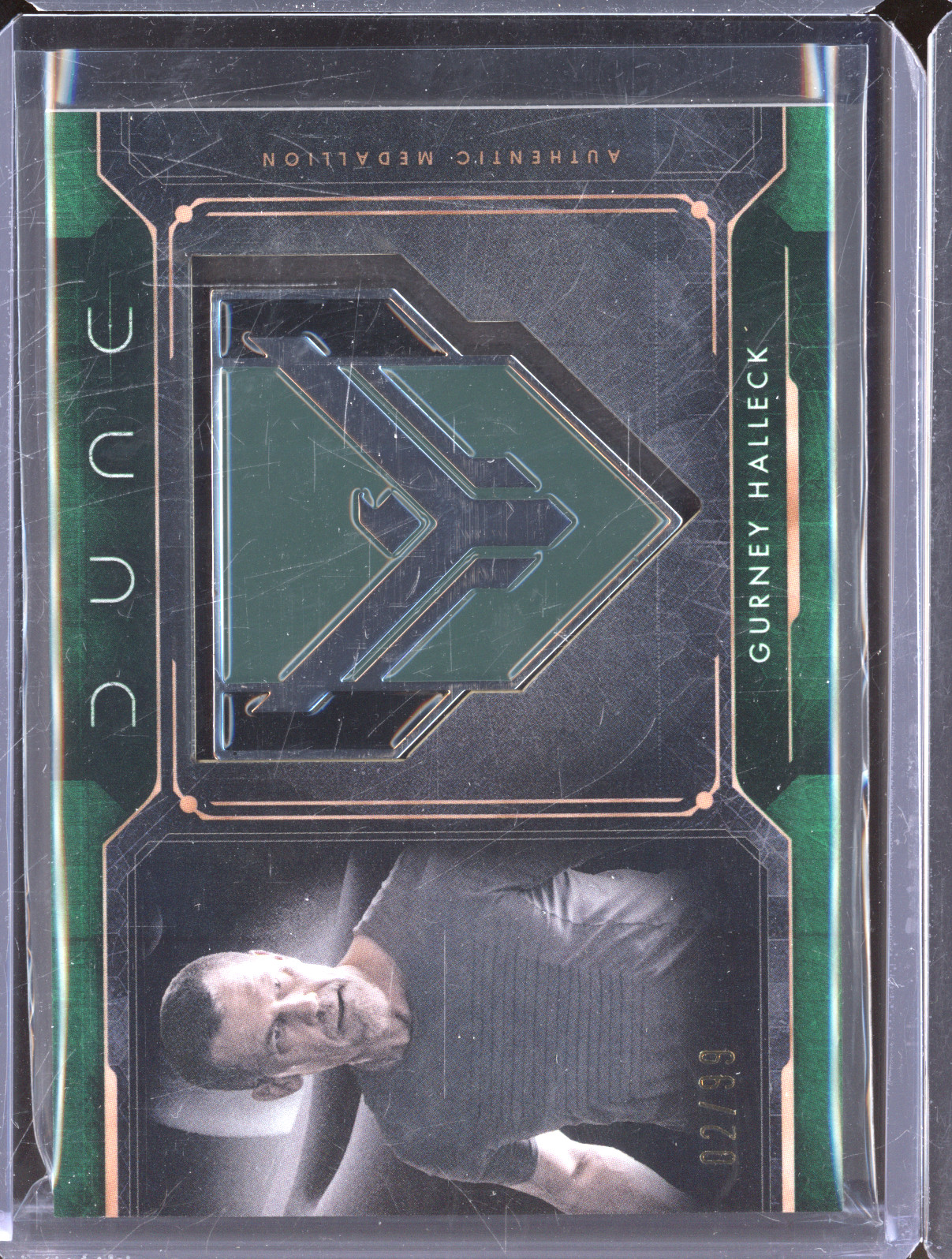 2024 Topps Chrome Dune Medallion Relic #MCM-GU Gurney Halleck — front
