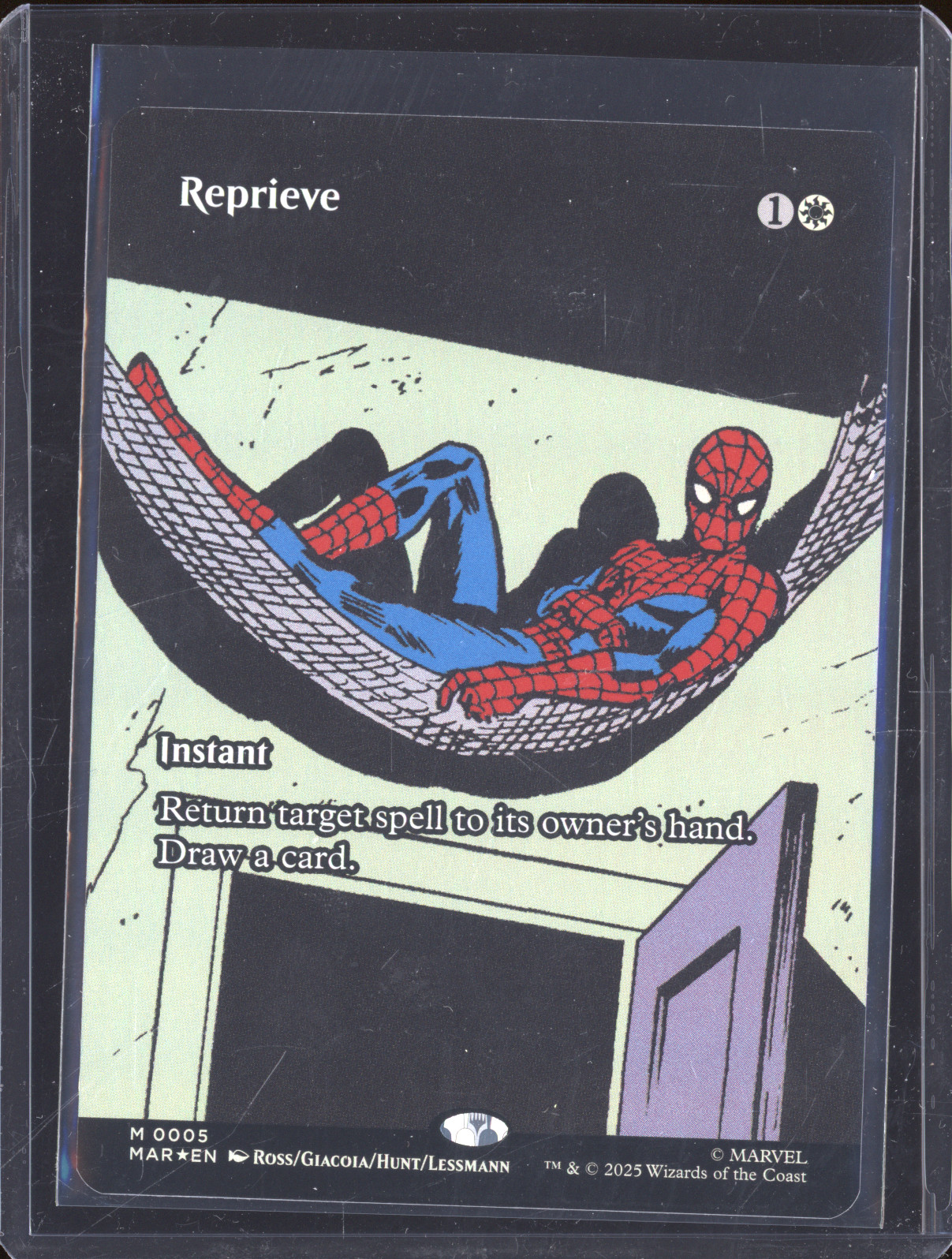 2025 Marvel Universe MTG #0005 Reprieve Spider-Man — front