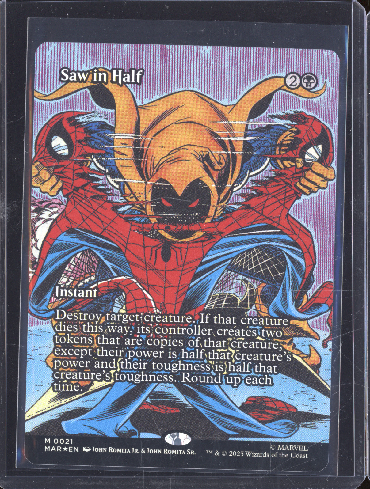 2025 MTG Marvel Universe #M 0021 Saw in Half — front