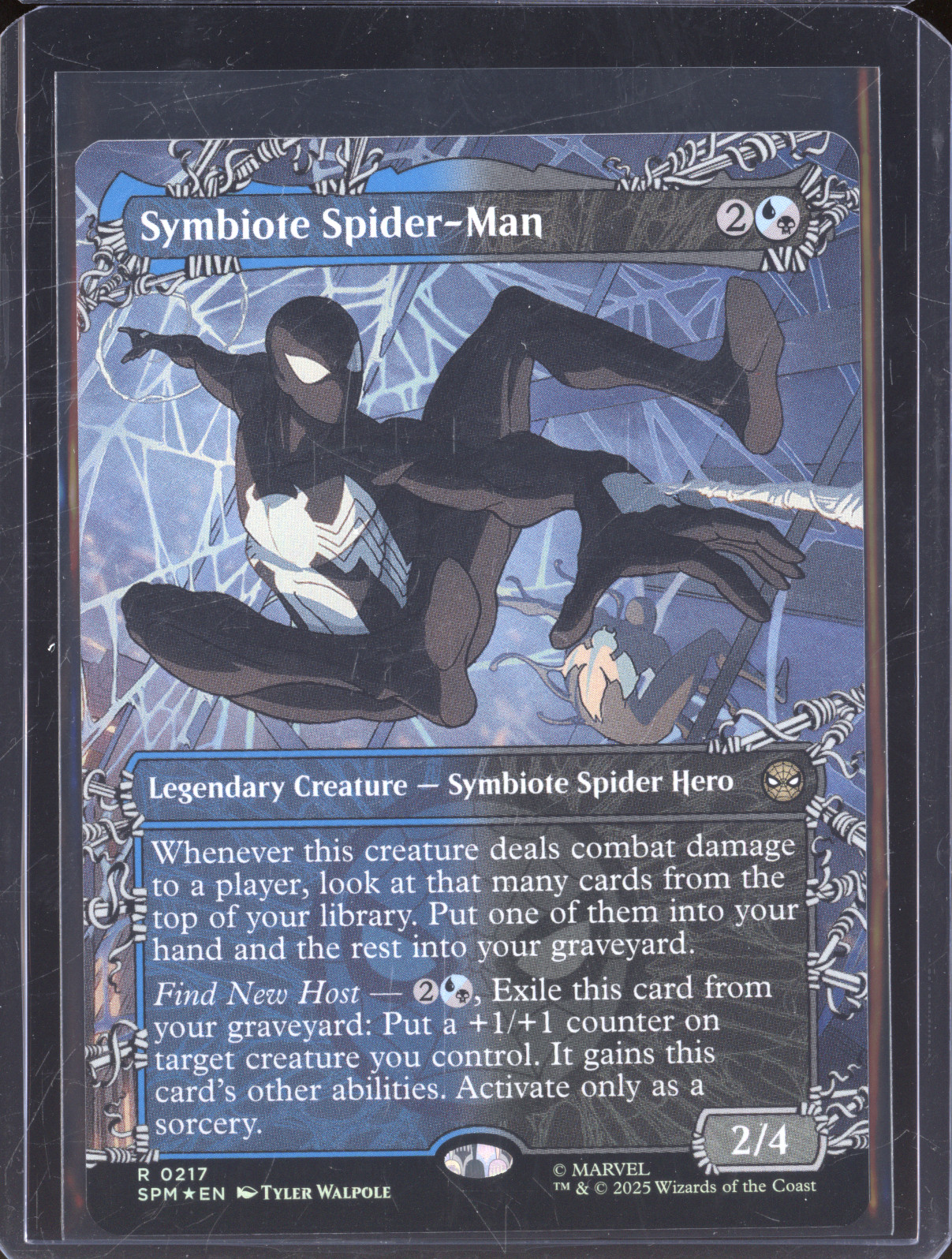 2025 Magic: The Gathering #217 Symbiote Spider-Man — front