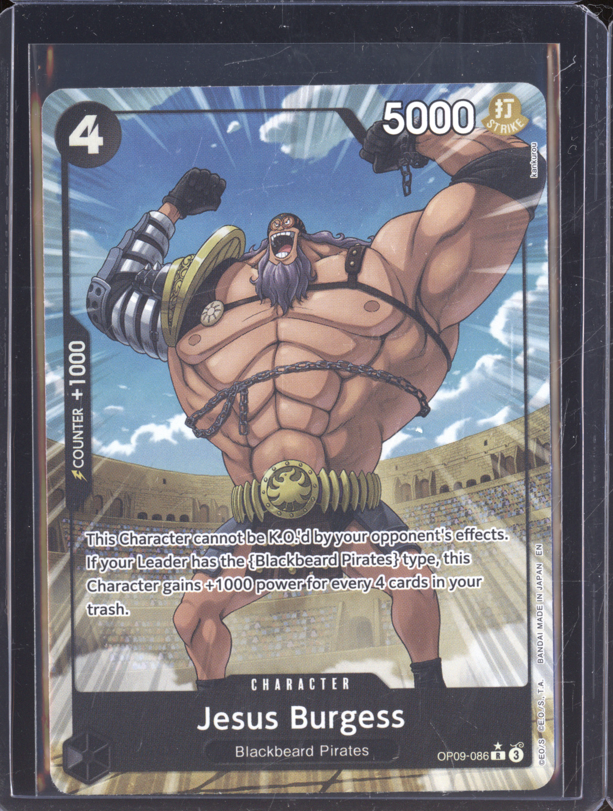Jesus Burgess OP09-086 Blackbeard Pirates — front