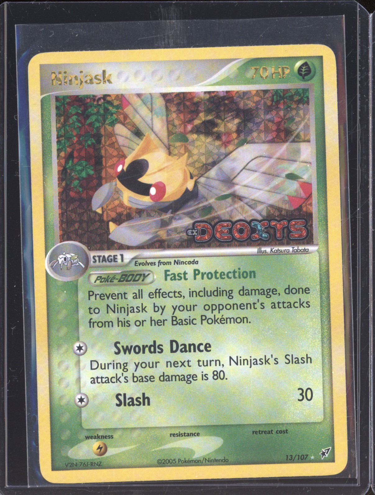 2005 Pokémon EX Deoxys #13 Ninjask — front
