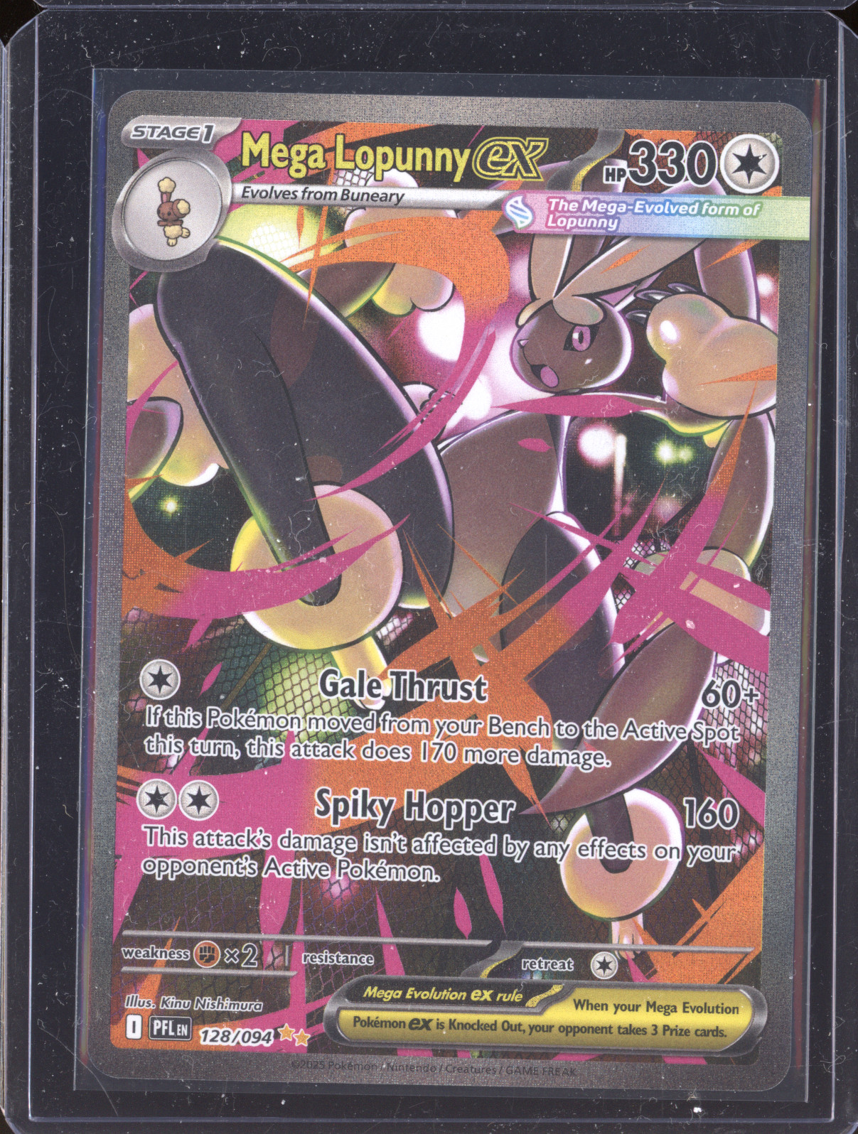 2025 Pokémon #128 Mega Lopunny ex — front