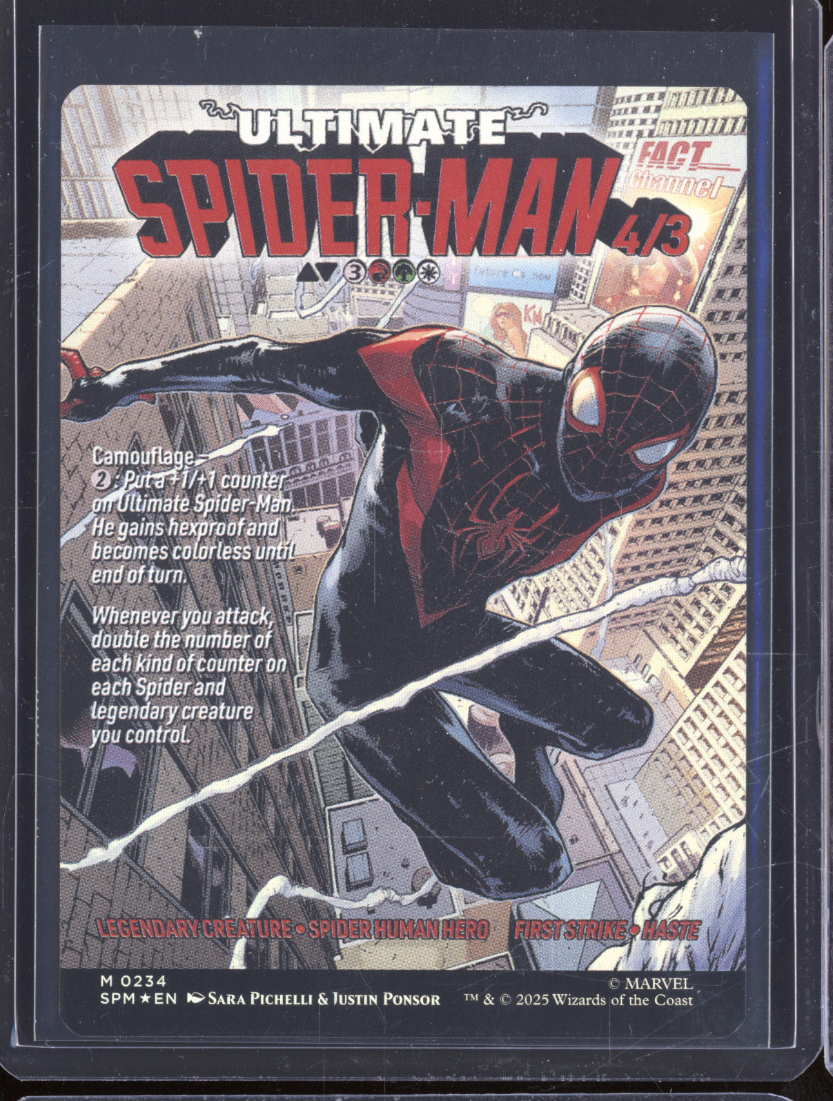 2025 MTG Marvel Ultimate Spider-Man #0234 Miles Morales — front