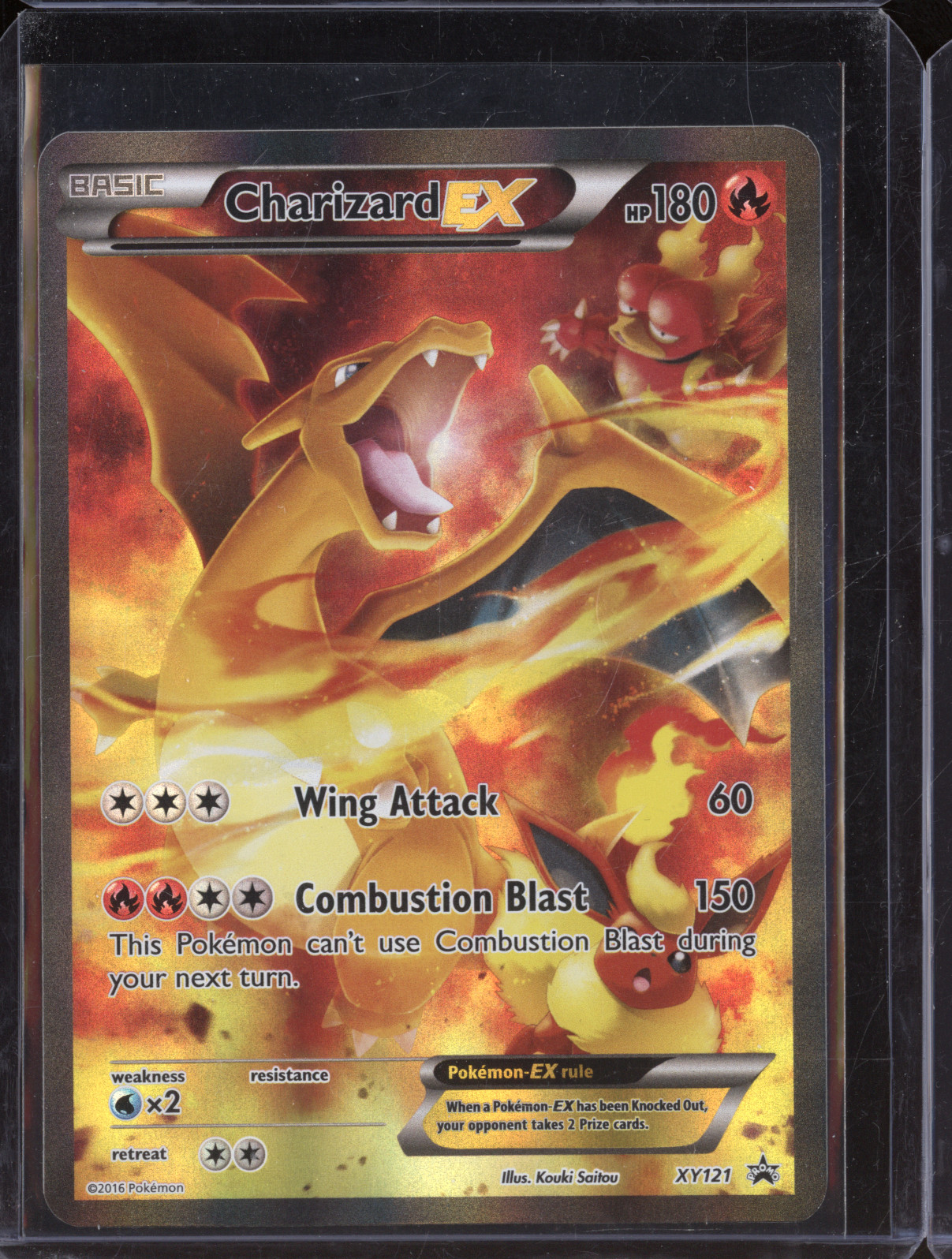 2016 Pokémon XY Black Star Promo #XY121 Charizard EX — front