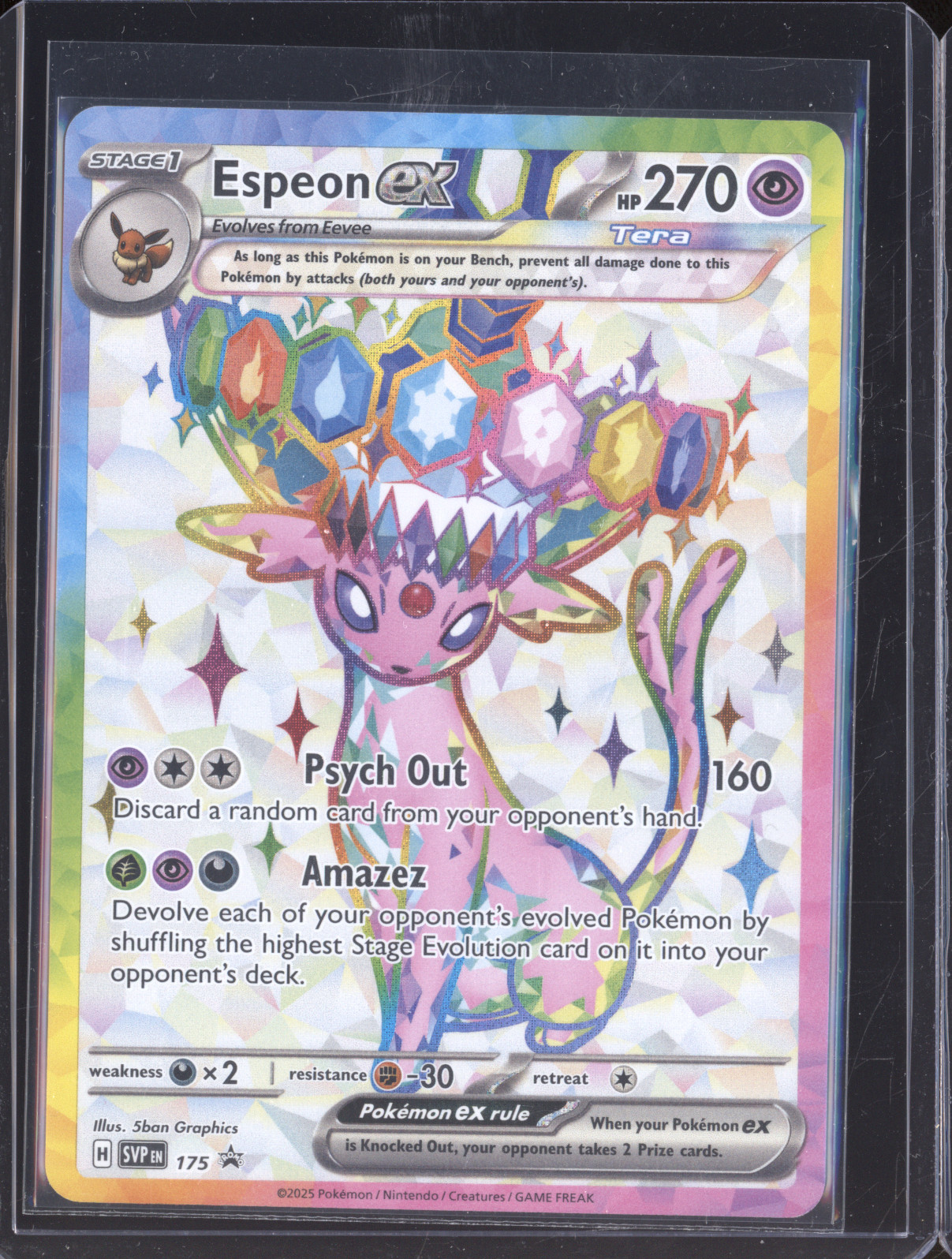 2025 Pokémon SVP #175 Espeon ex — front