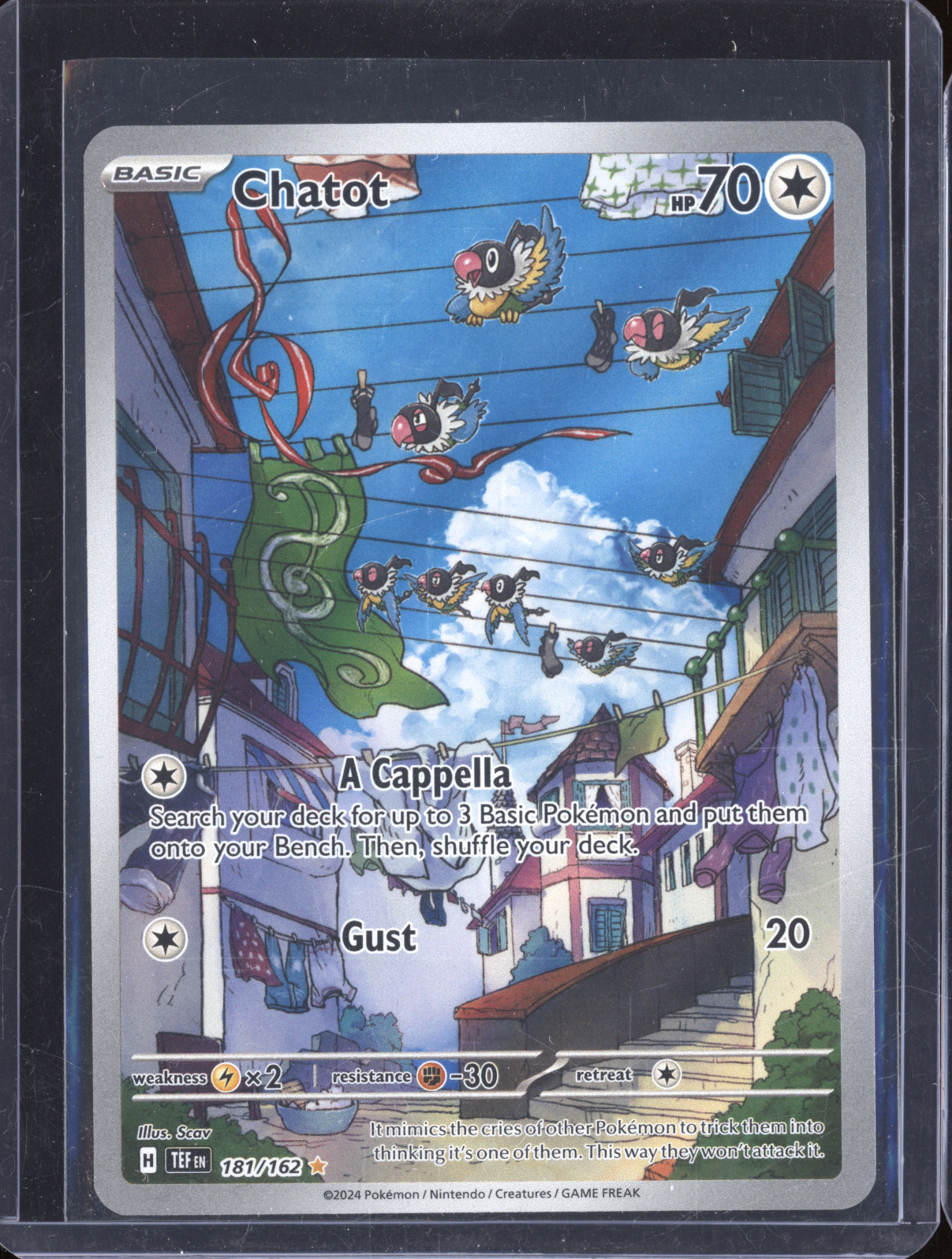 2024 Pokemon Scarlet & Violet: Temporal Forces #181 Chatot — front
