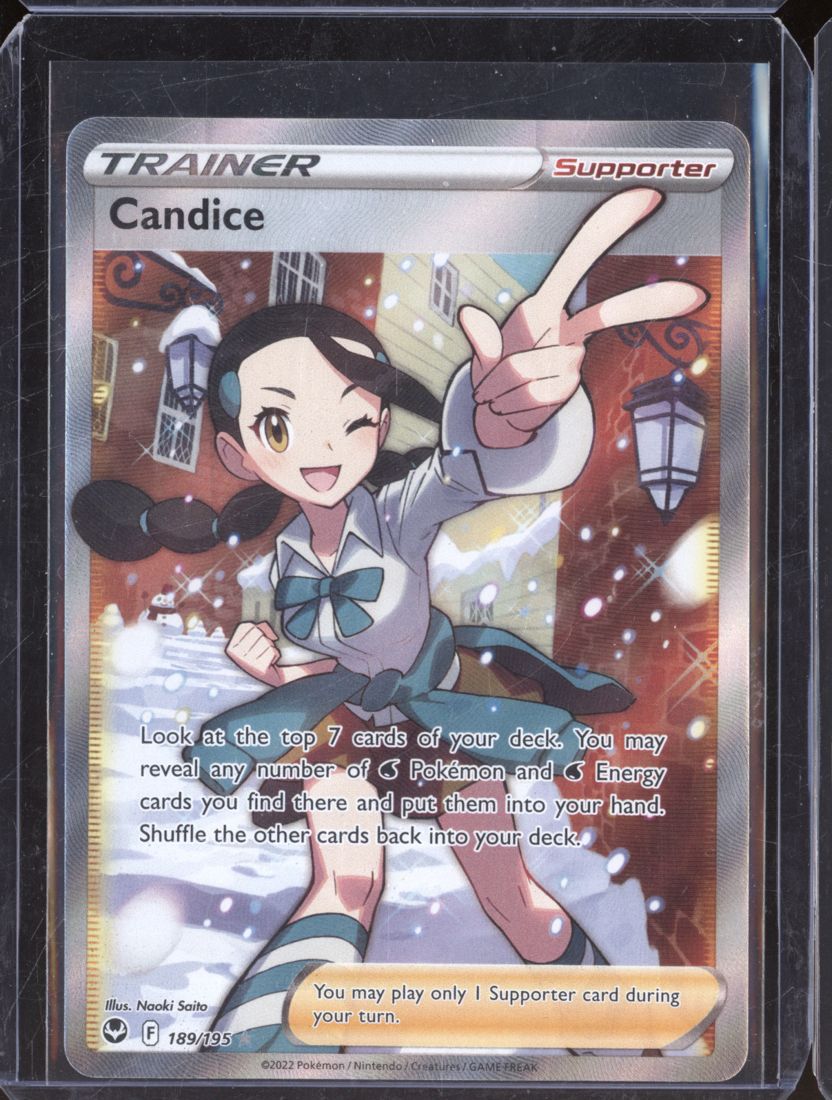 2022 Pokémon Sword & Shield Silver Tempest #189 Candice — front