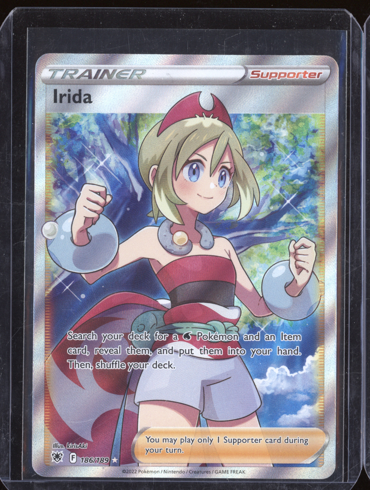 2022 Pokémon Astral Radiance #186 Irida — front