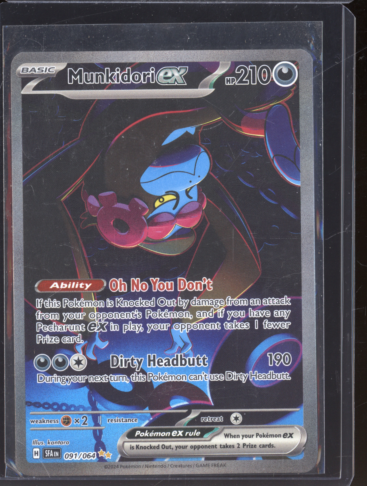 2024 Pokémon #091 Munkidori ex — front