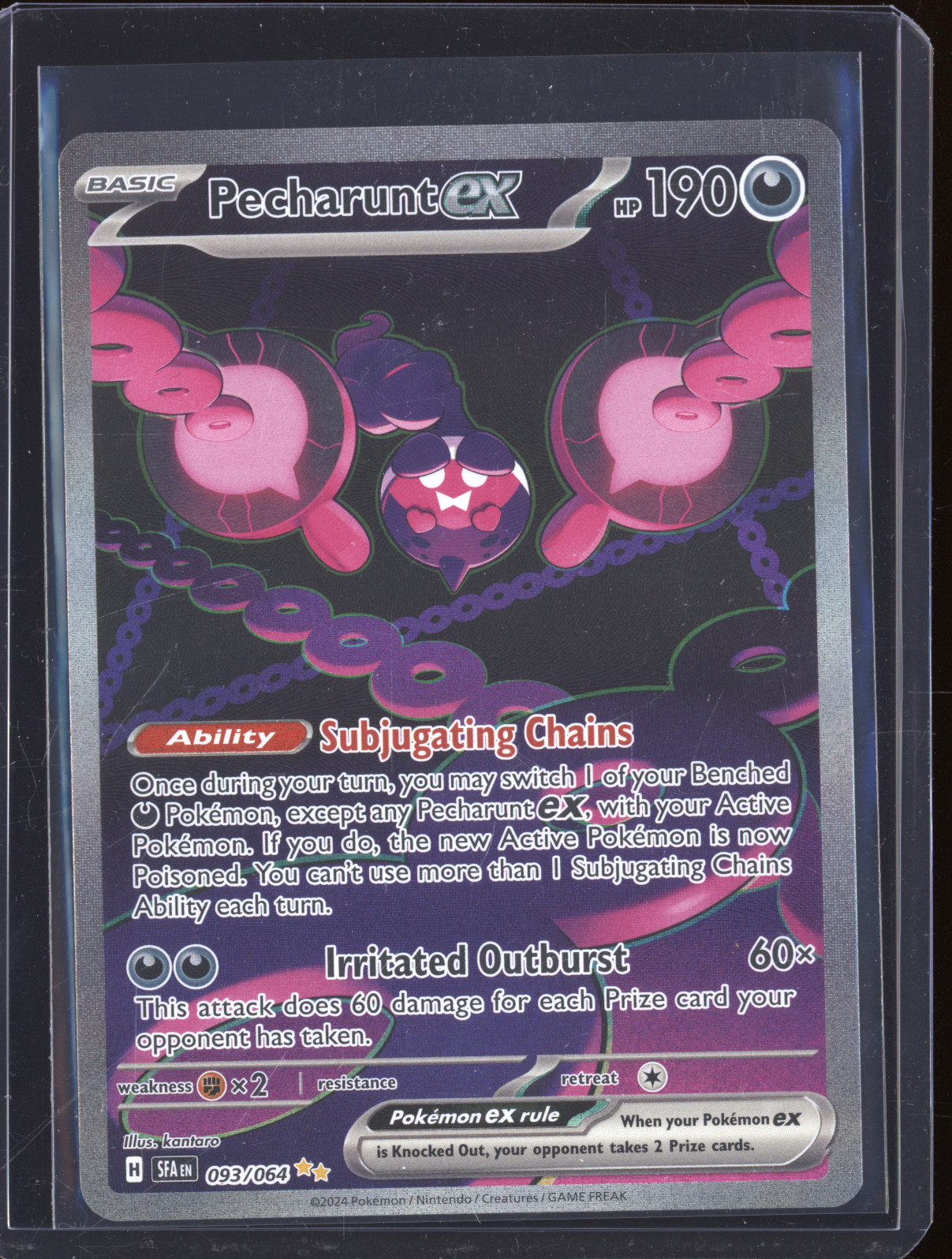 2024 Pokemon SV: Shrouded Fable #093/064 Pecharunt ex — front