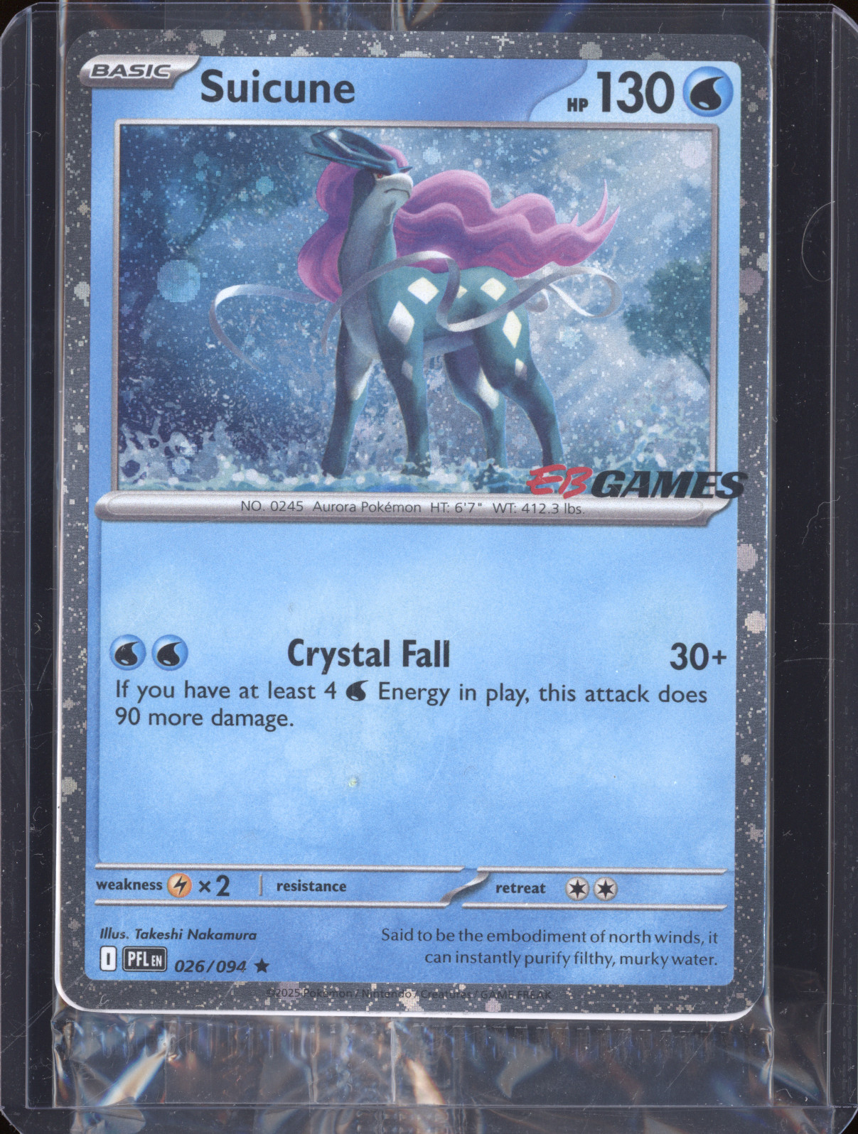 2025 Pokémon Phantasmal Flames #026 Suicune — front