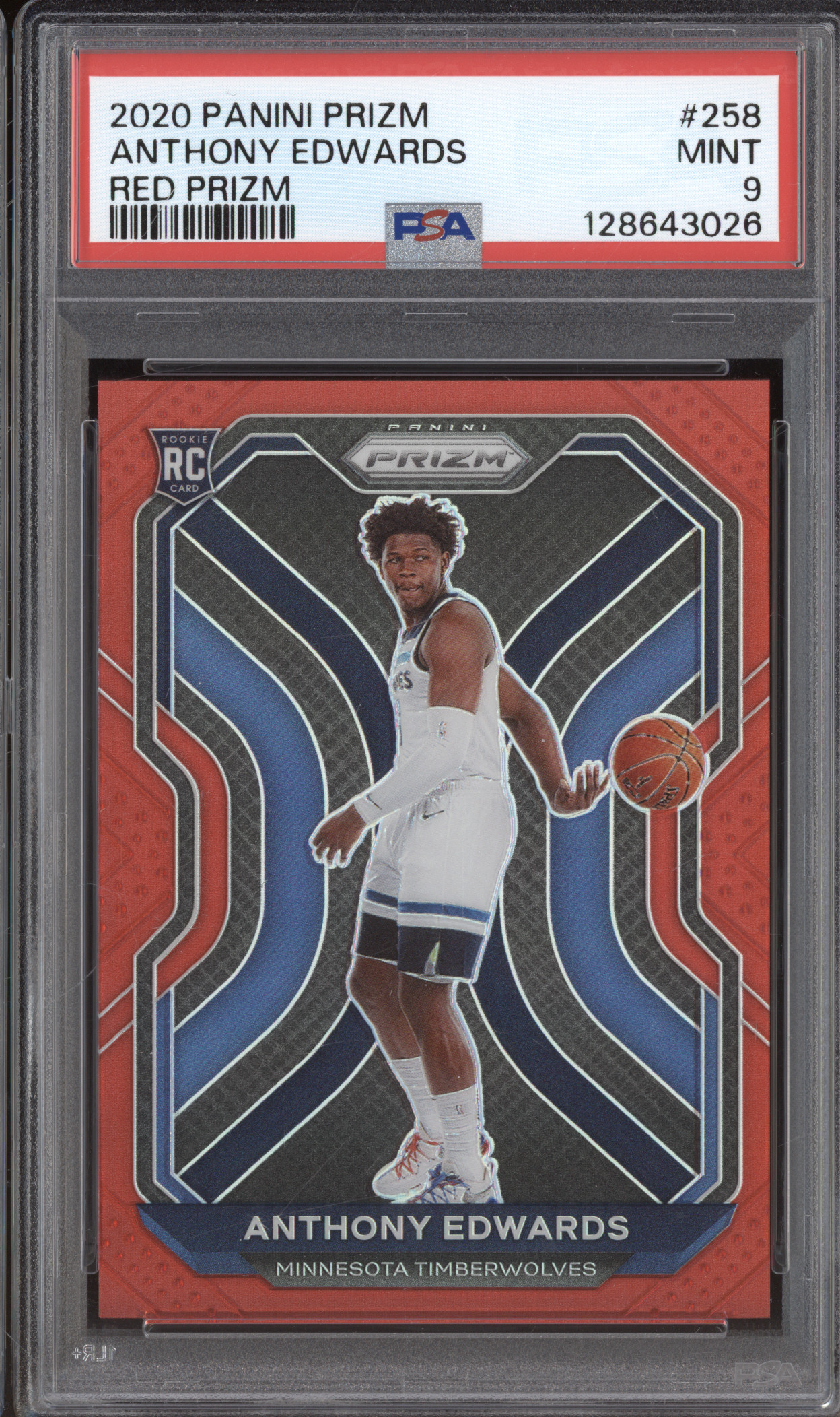 2020 Panini Prizm #258 Anthony Edwards — front