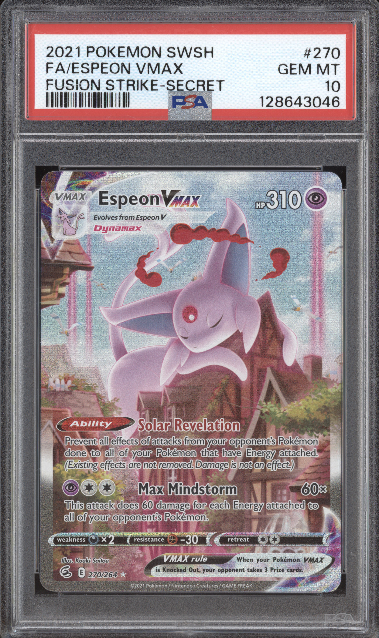 2021 Pokémon SWSH #270 Espeon VMAX — front