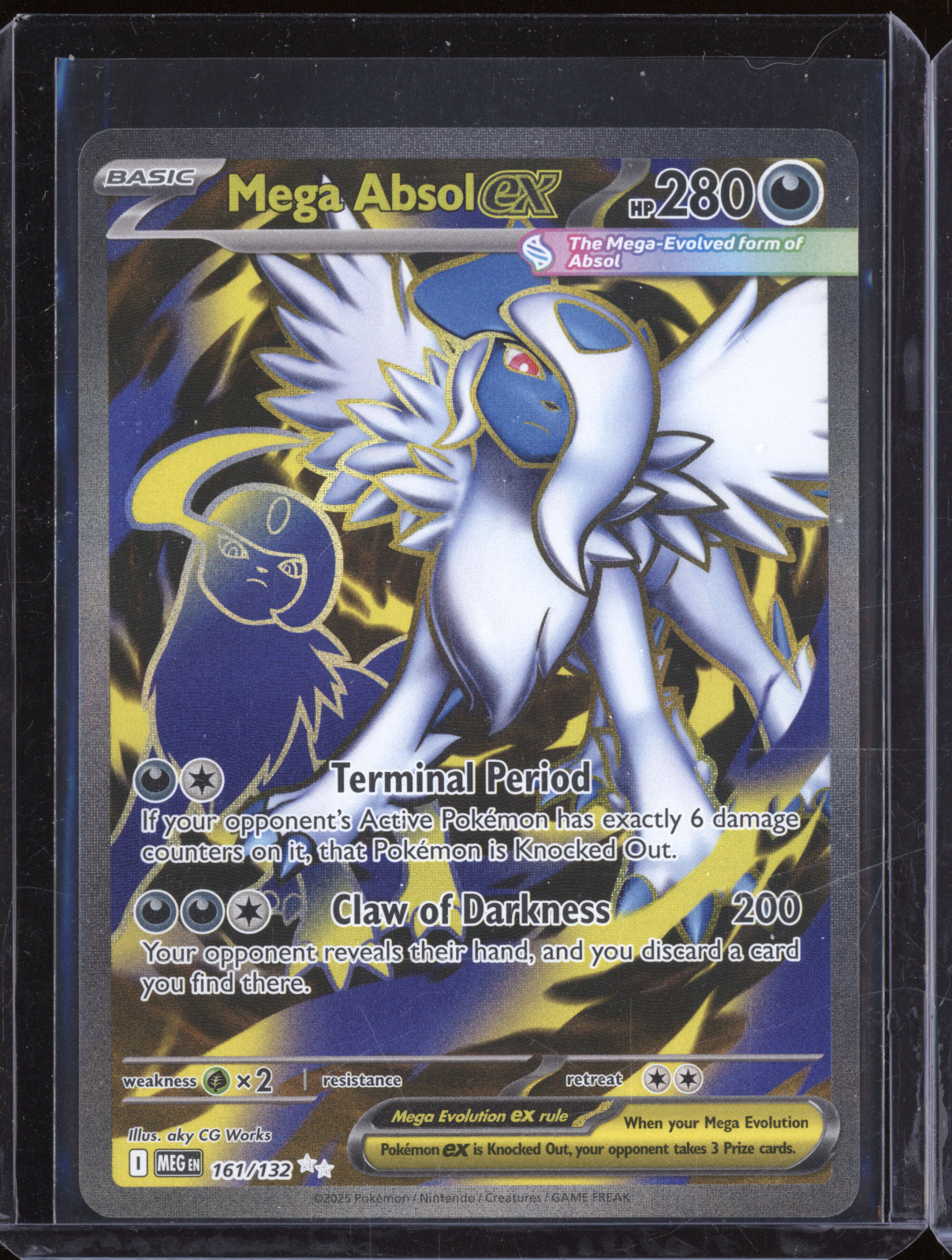 2025 Pokémon Mega Evolution #161 Mega Absol ex — front
