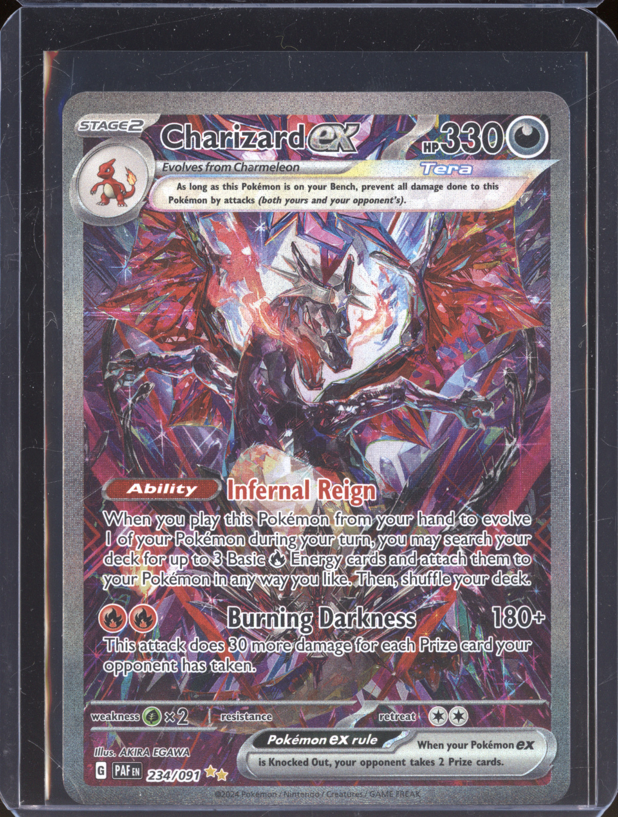 2024 Pokemon Paldean Fates #234 Charizard ex — front