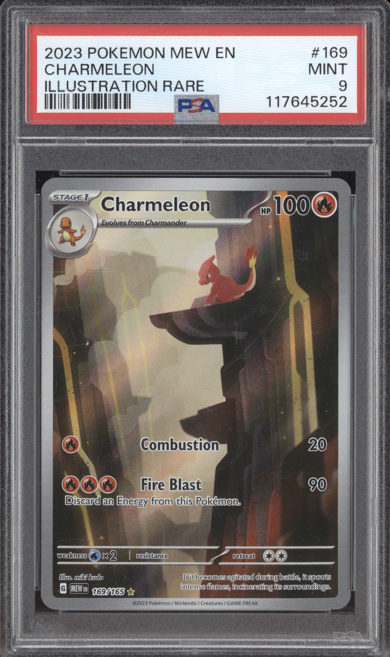 2023 Pokemon Mew EN-151 Illustration Rare #169 Charmeleon — front