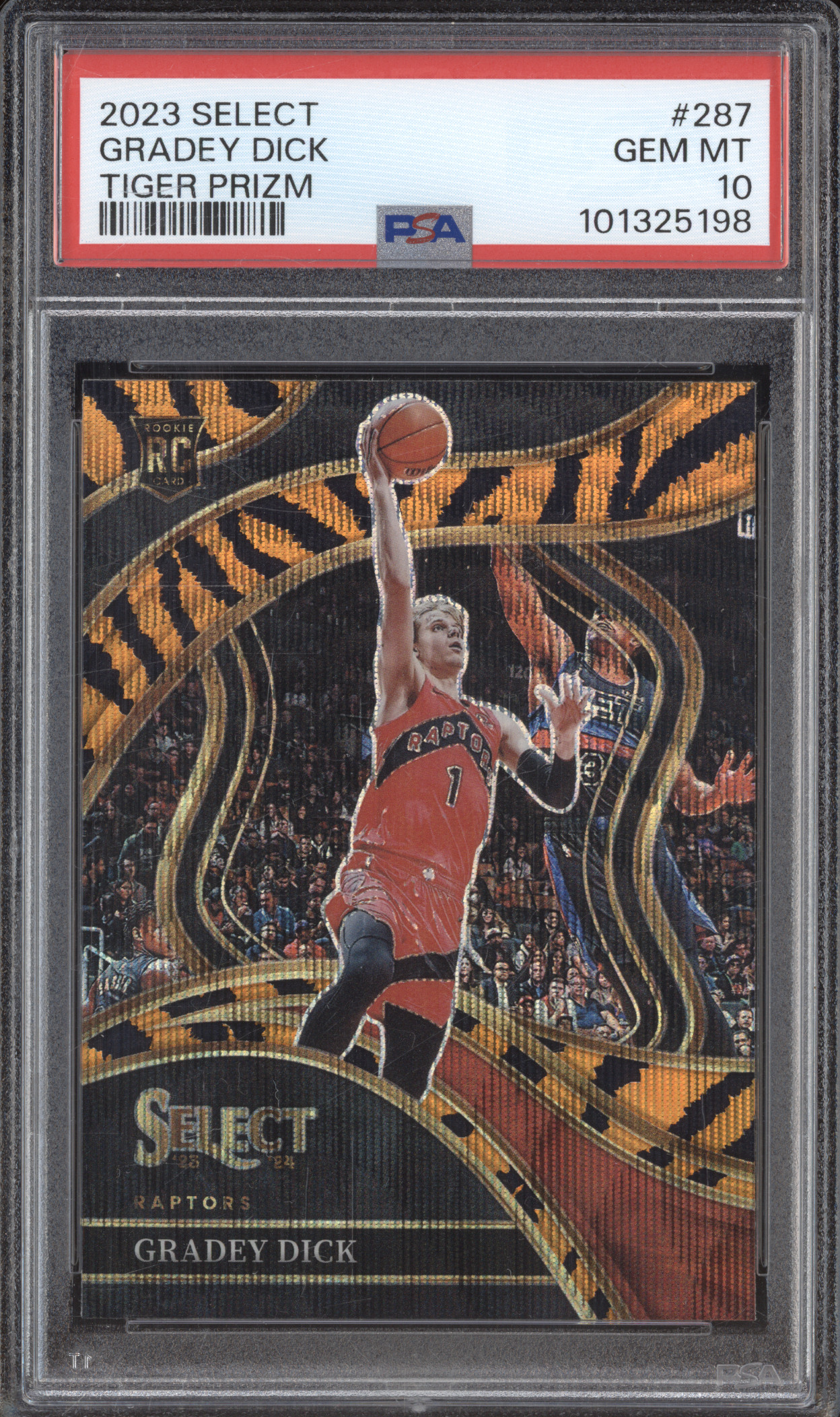 2023 Panini Select #287 Gradey Dick Tiger Prizm — front