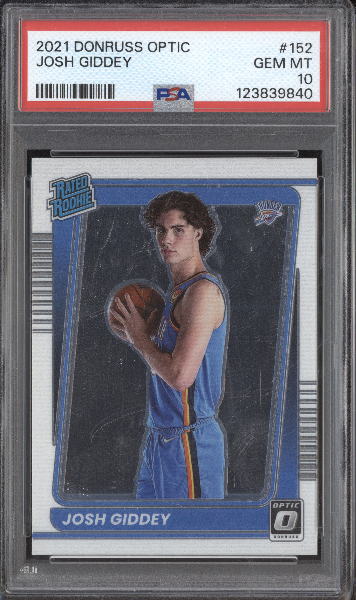 2021 Donruss Optic #152 Josh Giddey — front