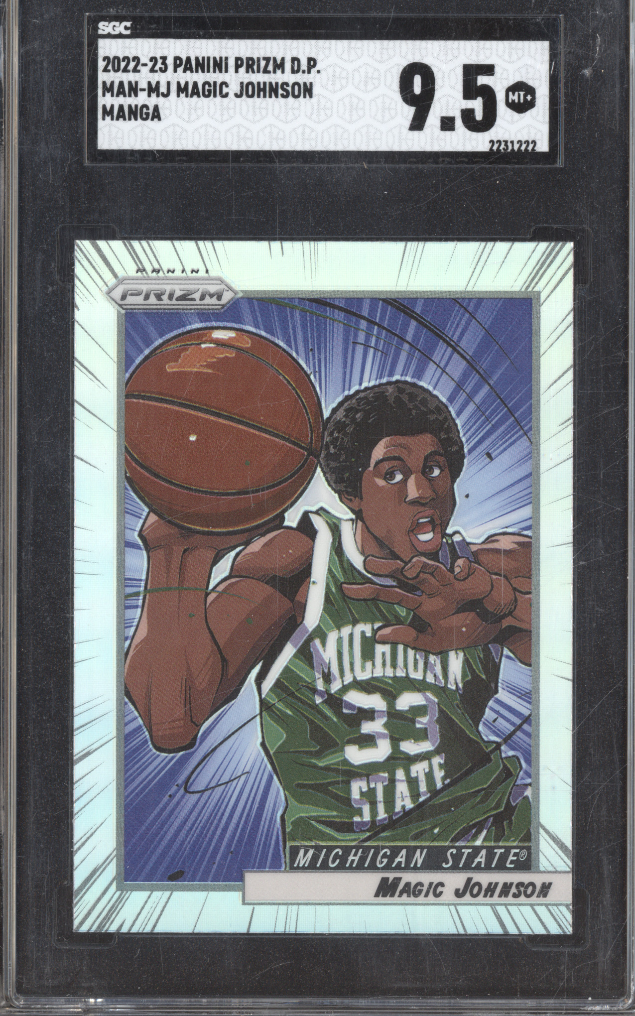 2022-23 Panini Prizm Draft Picks DP Magic Johnson Manga — front