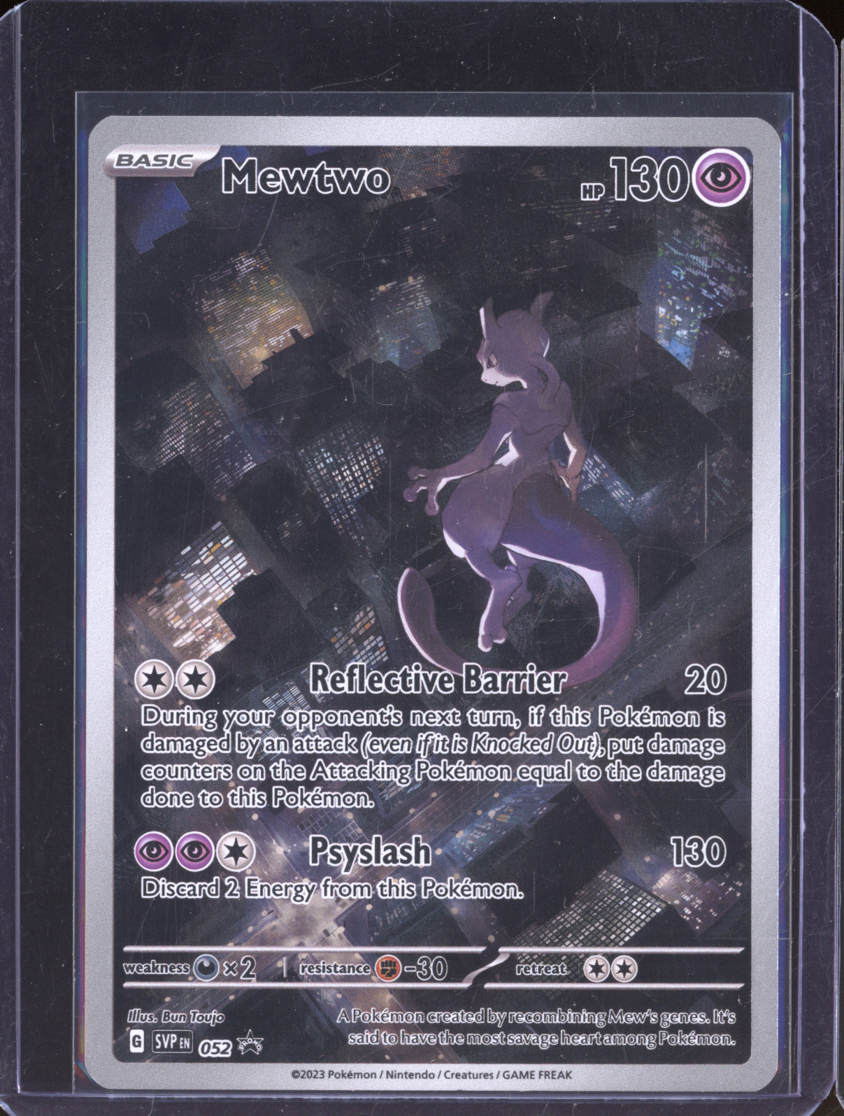 2023 Pokémon SV Black Star Promo #052 Mewtwo — front