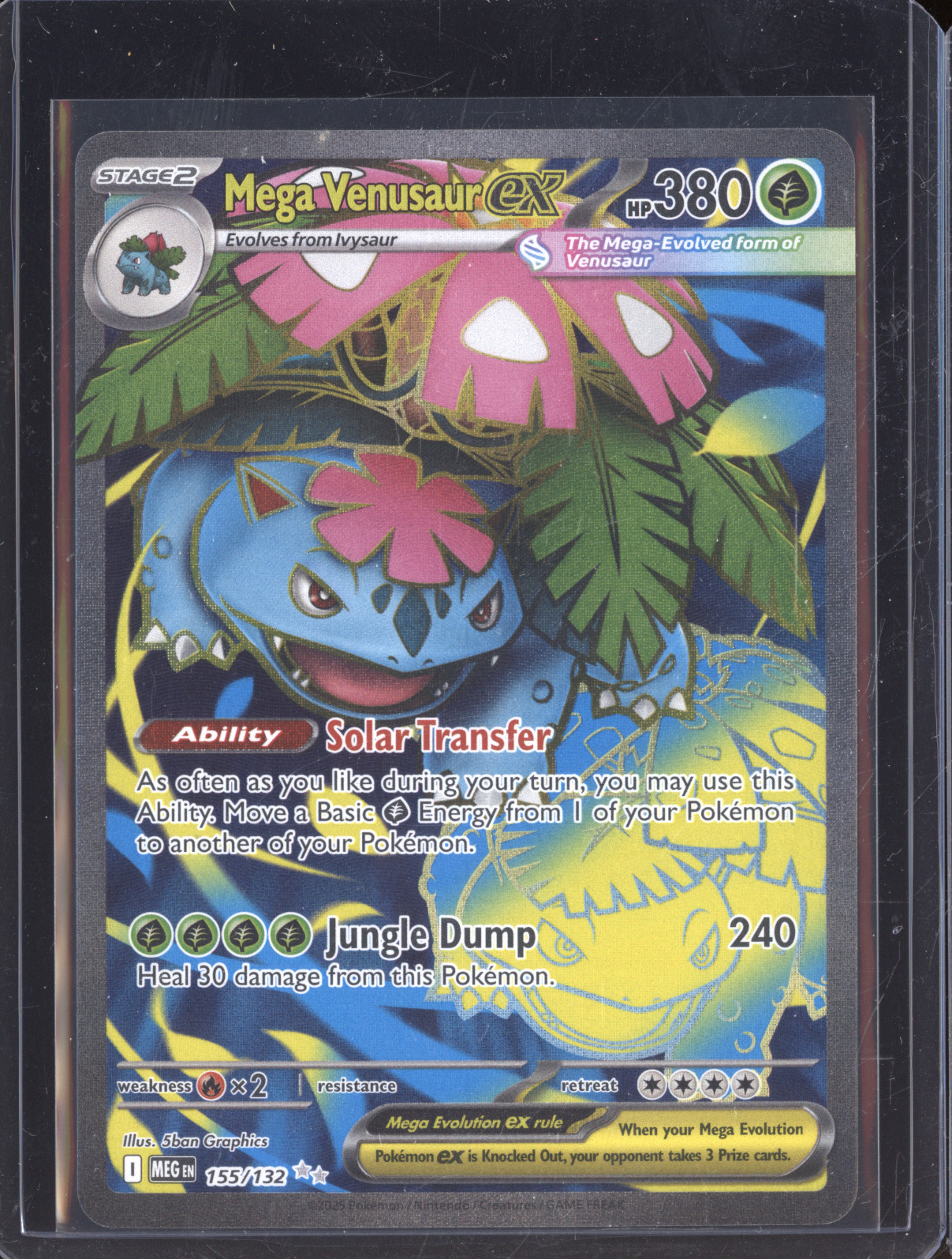 2025 Pokémon ME01 #155 Mega Venusaur ex — front