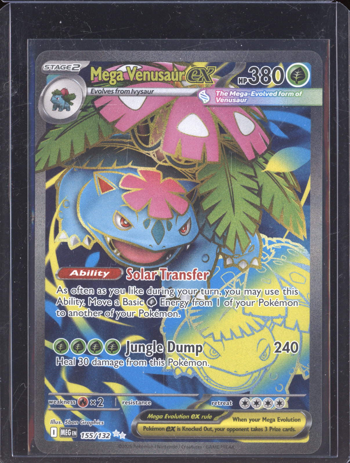 2025 Pokemon Mega Evolution #155/132 Mega Venusaur ex — front