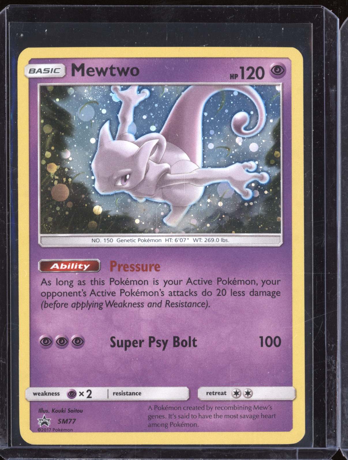 2017 Pokémon SM77 Mewtwo — front