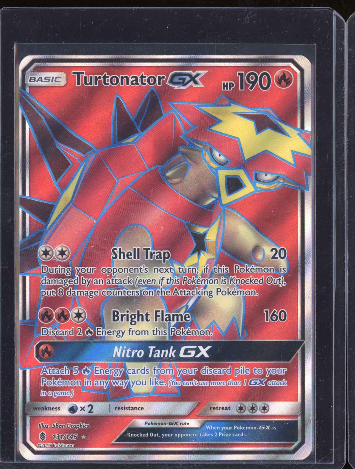 2017 Pokemon Guardians Rising #131 Turtonator GX — front