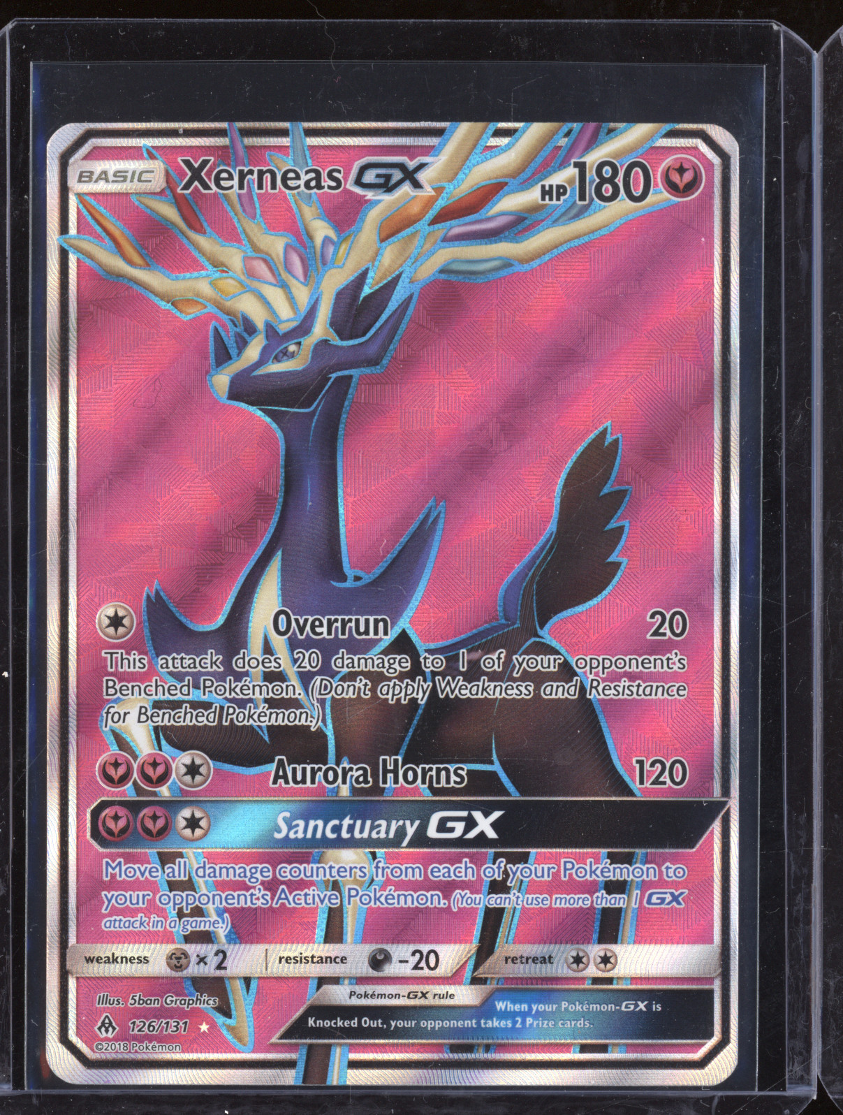 2018 Pokémon Forbidden Light #126 Xerneas GX — front