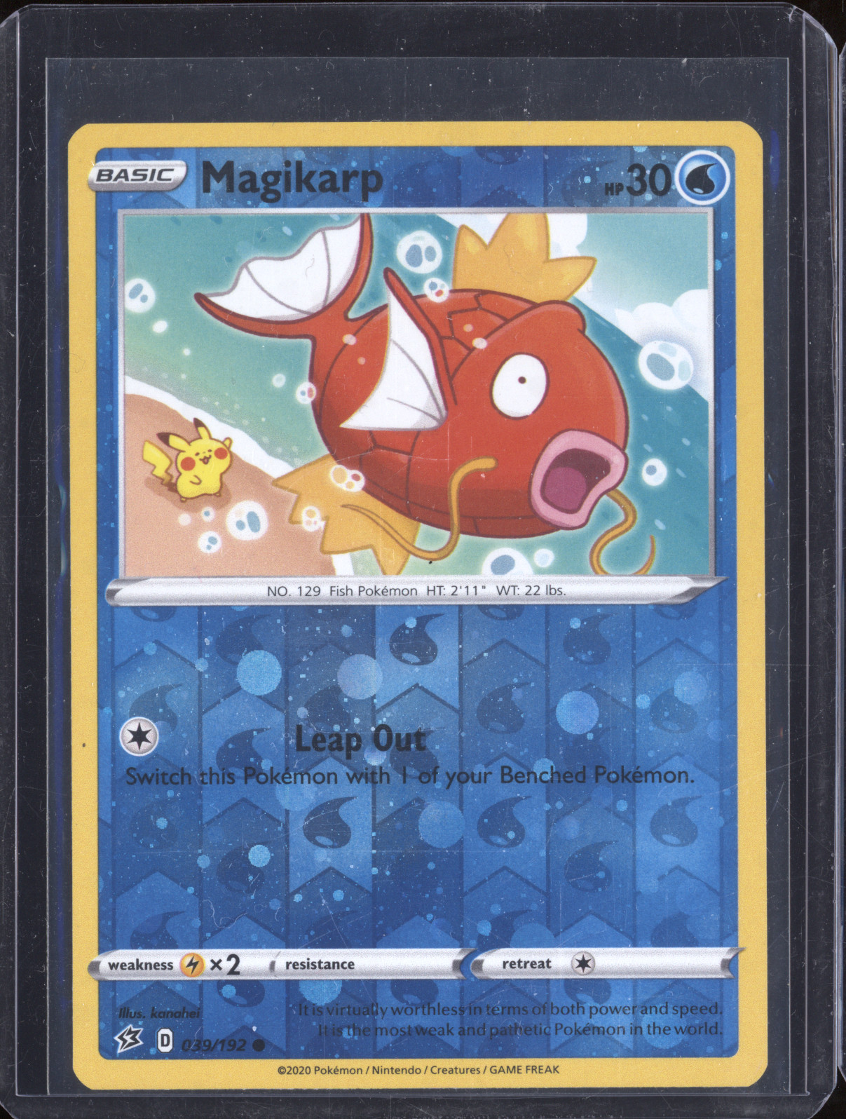 2020 Pokémon Rebel Clash #039 Magikarp — front