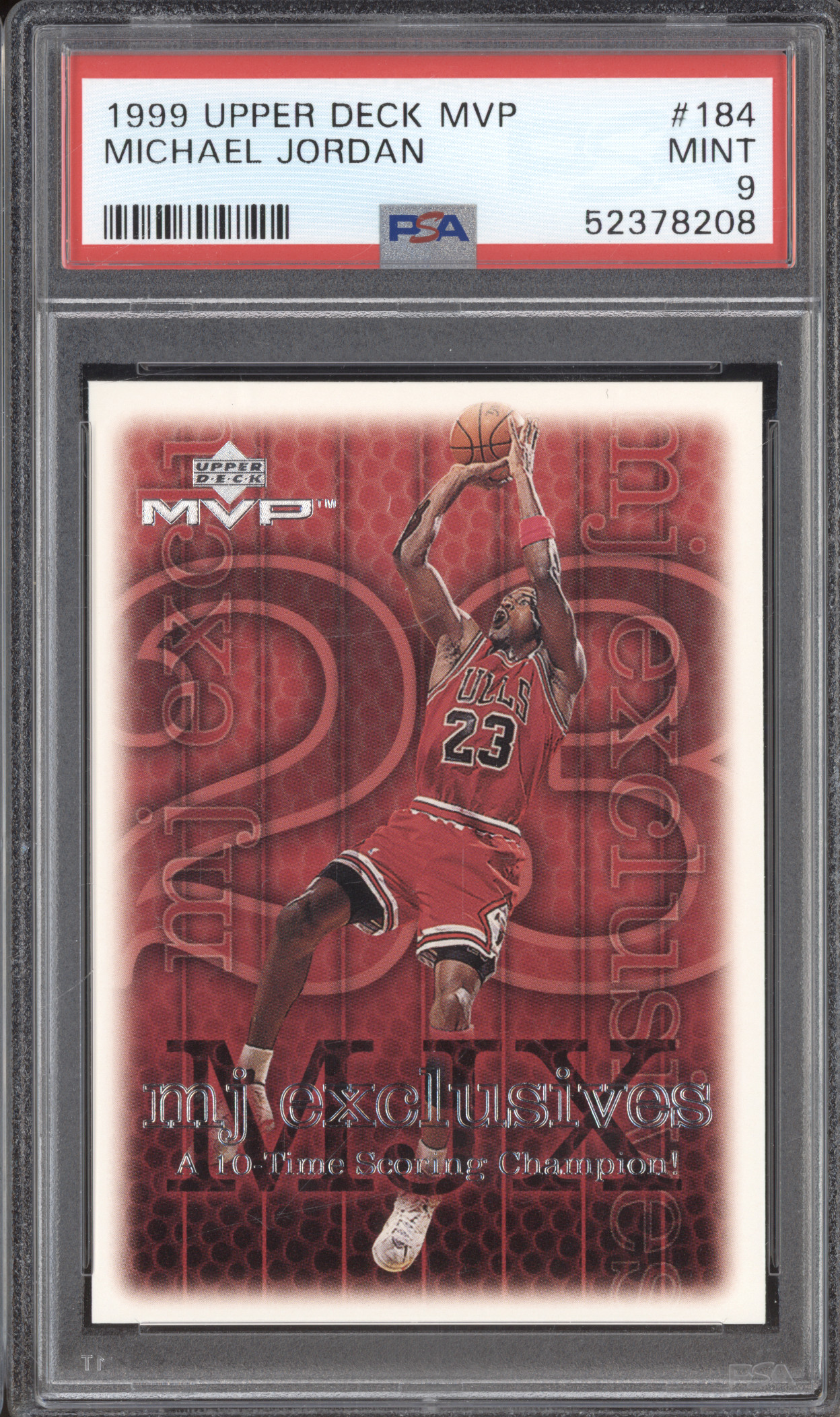 1999 Upper Deck MVP #184 Michael Jordan — front